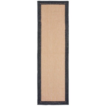 Oriental Weavers Cayman 5594K 2x8 Runner - Sand/ Charcoal-Polypropylene C5594K068230ST